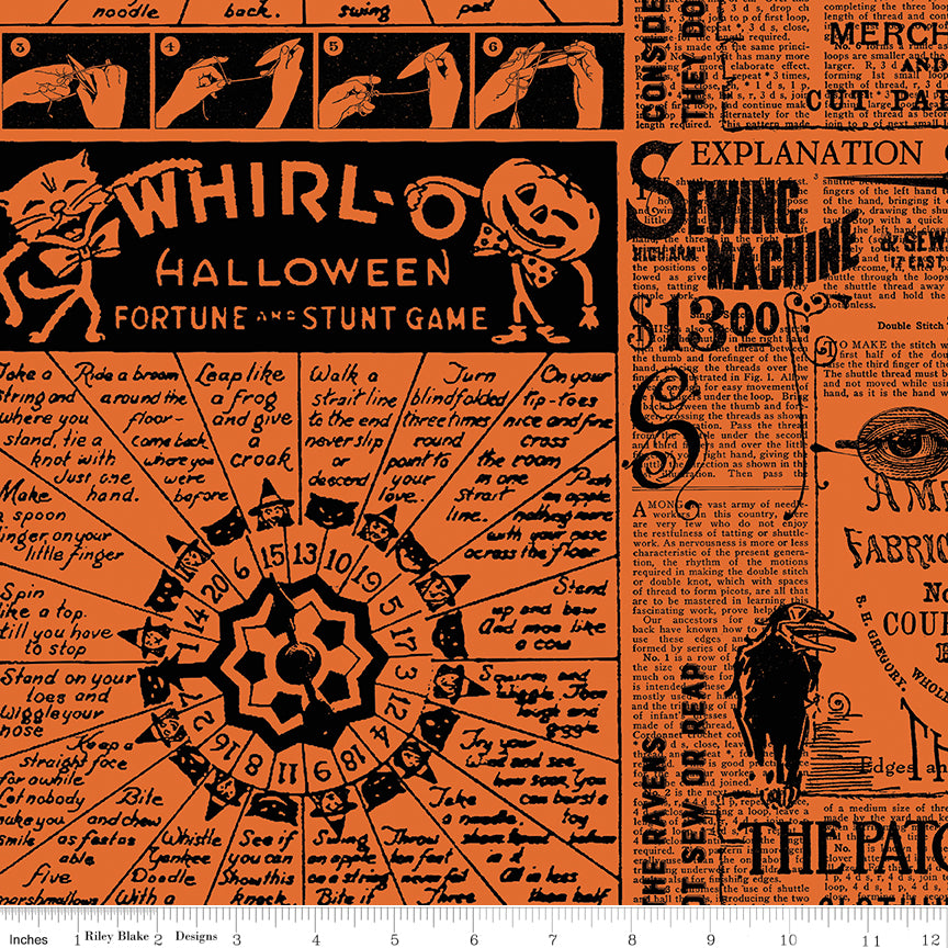 Scary Scraps by J. Wecker-Frisch : Halloween Games Text Black C17606-BLACK