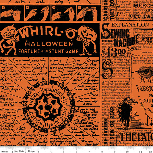 Scary Scraps by J. Wecker-Frisch : Halloween Games Text Black C17606-BLACK