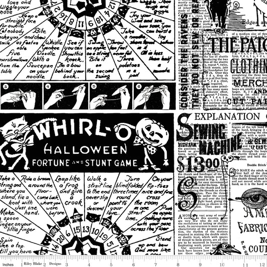 Scary Scraps by J. Wecker-Frisch : Halloween Games Text White C17606-WHITE