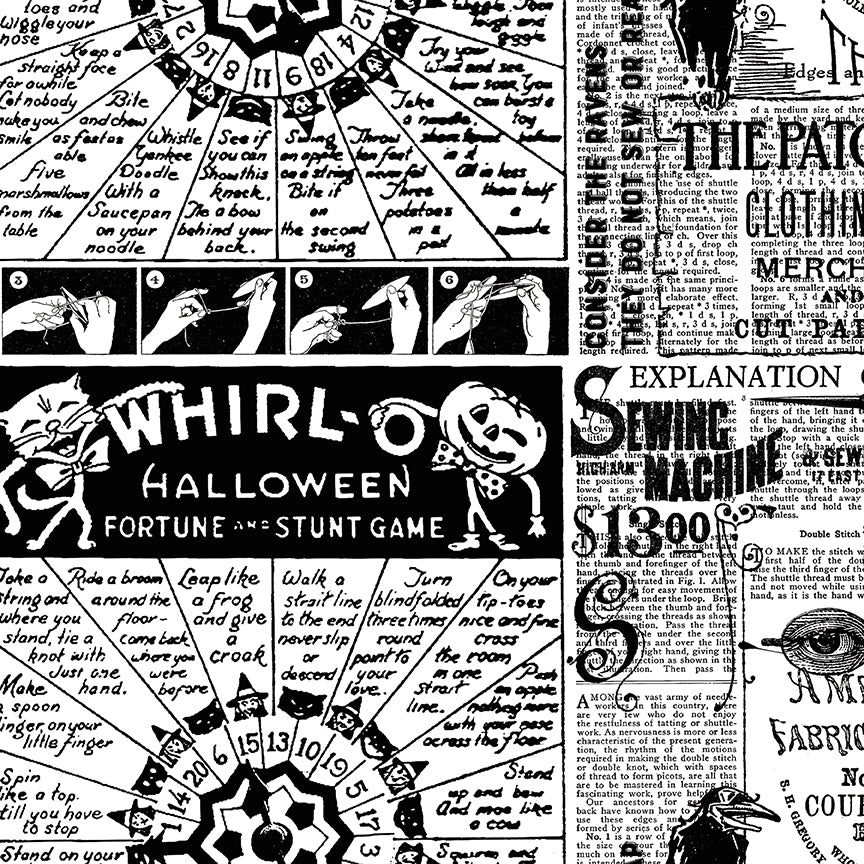 Scary Scraps by J. Wecker-Frisch : Halloween Games Text White C17606-WHITE