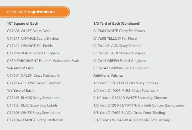 Scary Scraps by J. Wecker-Frisch : Masquerade Madness Applique Quilt Kit