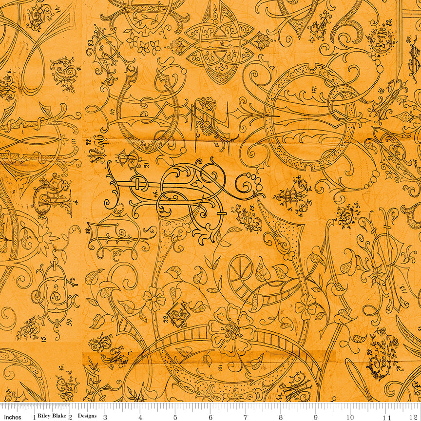 Scary Scraps by J. Wecker-Frisch : Scary Stitches Orange C17611-ORANGE