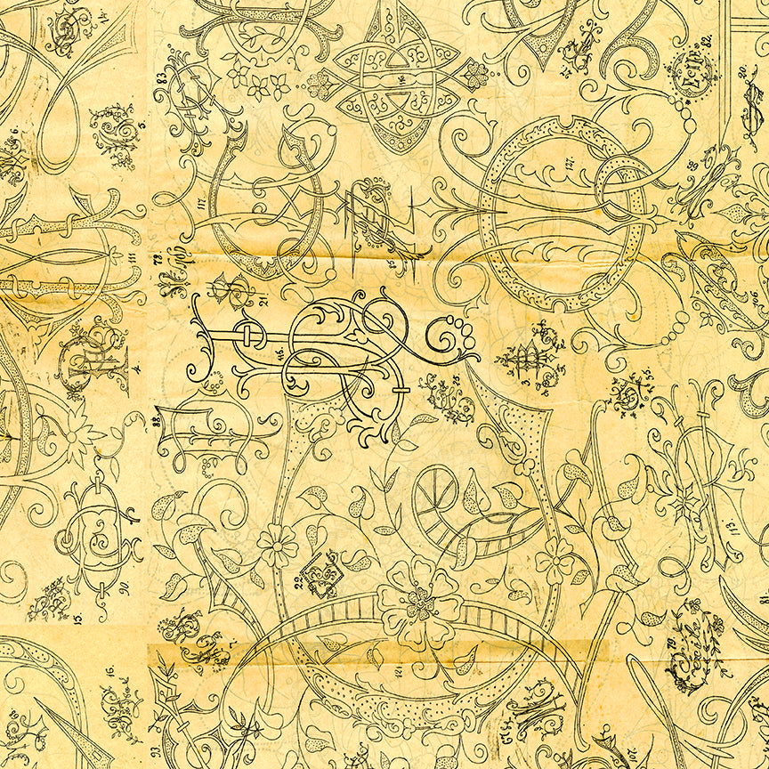 Scary Scraps by J. Wecker-Frisch : Scary Stitches Yellow C17611-YELLOW
