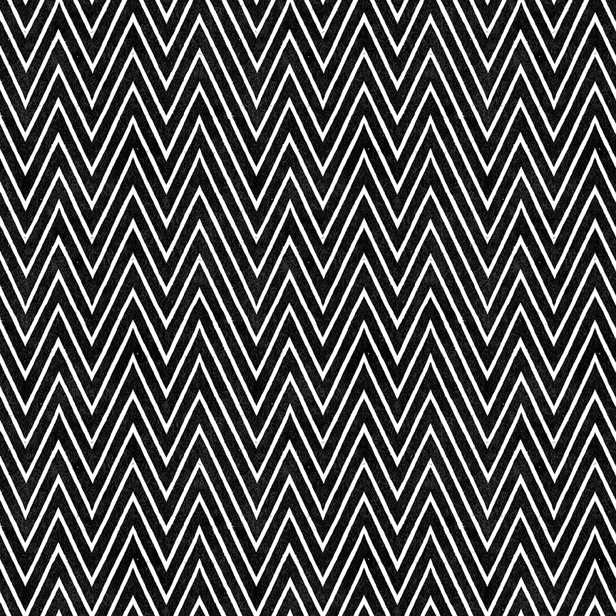 Scary Scraps by J. Wecker-Frisch : Shocking Chevron Black C17610-BLACK