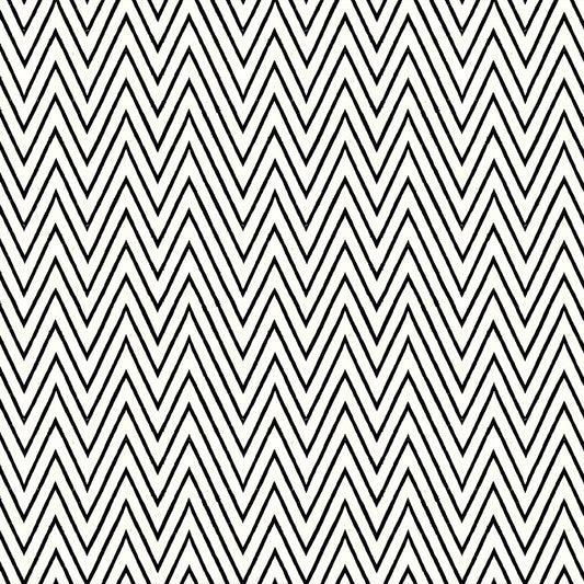 Scary Scraps by J. Wecker-Frisch : Shocking Chevron White C17610-WHITE