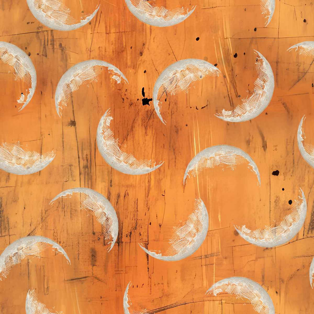 Scary Spice by Funny Girl Design : 8826-31 Moon Web Tangerine