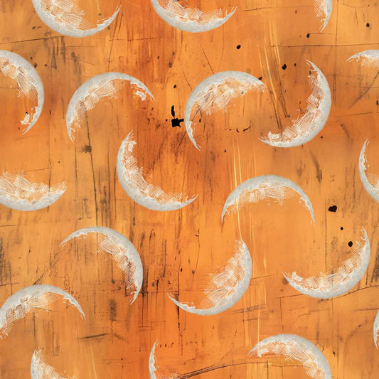 Scary Spice by Funny Girl Design : 8826-31 Moon Web Tangerine