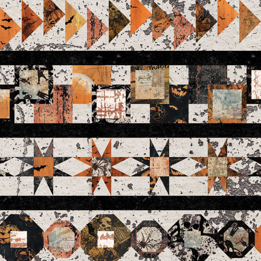 Scary Spice by Funny Girl Design : 8831-34 Quilt Block Border Sepia