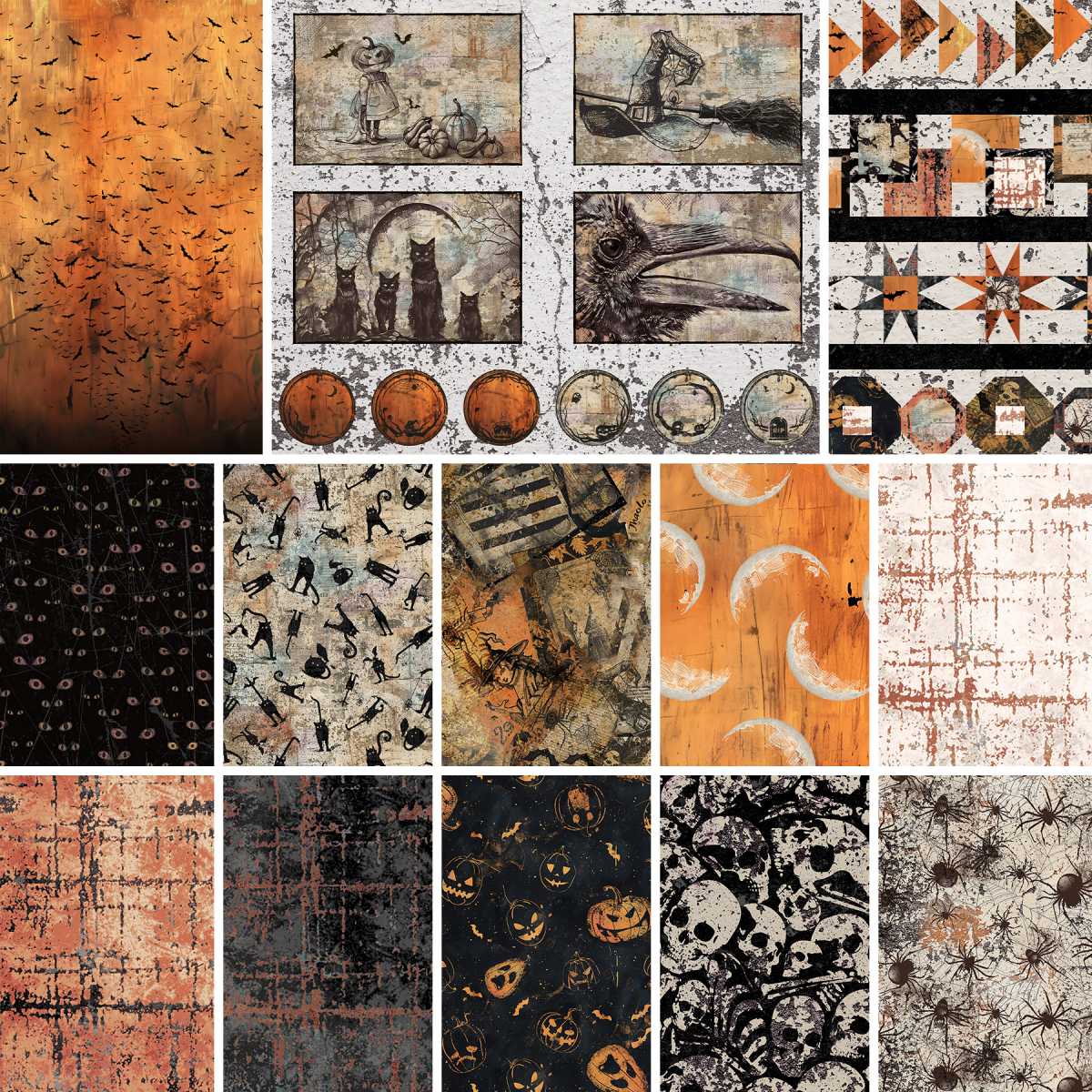 Scary Spice by Funny Girl Design : Fabric Bundles includes Panel