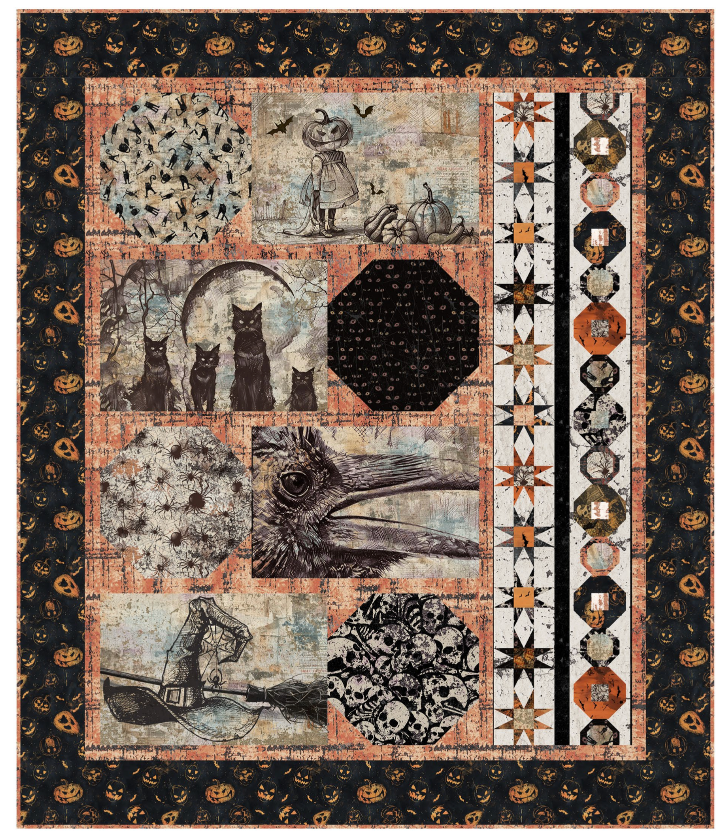 Scary Spice by Funny Girl Design : Postcards Quilt Kit
