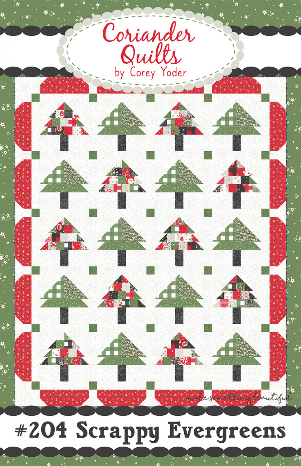 Scrappy Evergreens Quilt Pattern by Coriander Quilts - Special Order