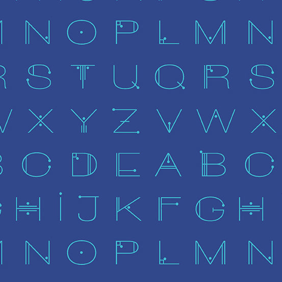 Scrawl by Giucy Giuce : Deco Letters Blue A-1217-B