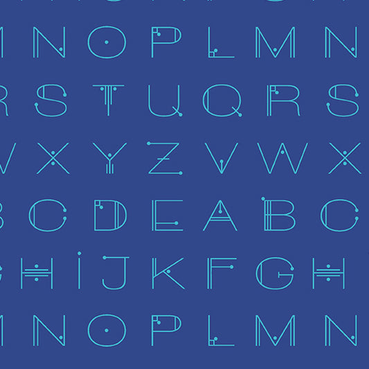 Scrawl by Giucy Giuce : Deco Letters Blue A-1217-B