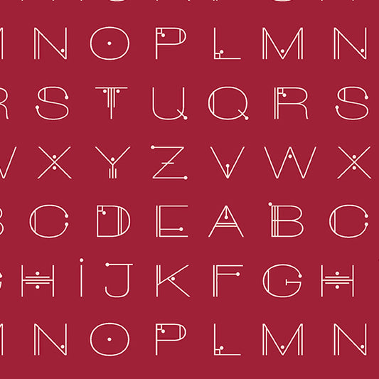 Scrawl by Giucy Giuce : Deco Letters Crimson A-1217-R