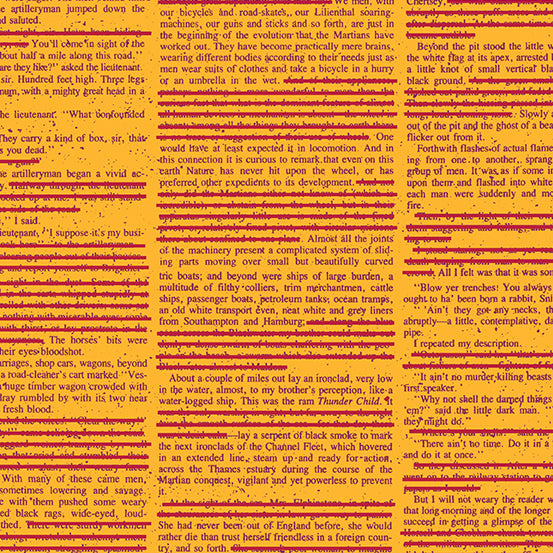 Scrawl by Giucy Giuce : Redacted Redux Mango A-1213-O