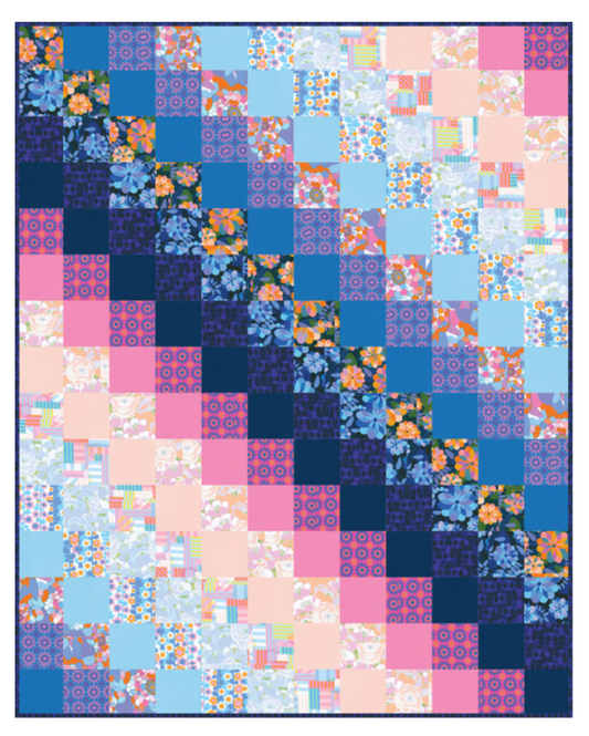 Fading Fat Quarters Free Quilt Pattern featuring Florista by Wishwell