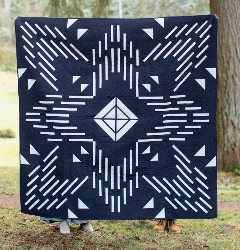 Solar Flare Quilt Kit by Alderwood Studio featuring Art Gallery Pure Solids