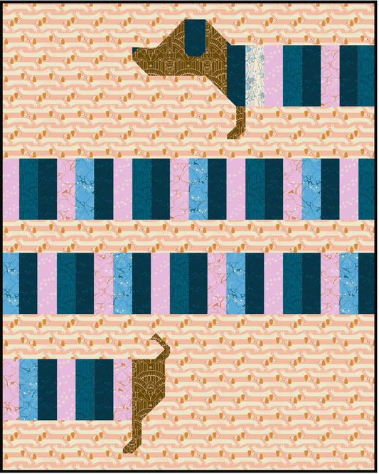 Pre-Order Dog Park by Sarah Watts : All Wrapped Up Quilt Kit (Estimated Ship Date May 2024)