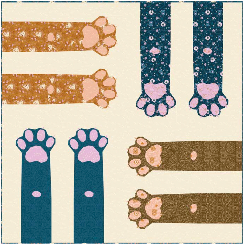 Pre-Order Dog Park by Sarah Watts : Paws Up Quilt Kit (Estimated Ship Date May 2024)