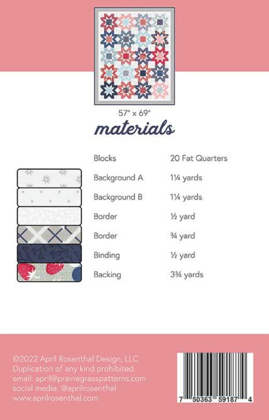 Moda Fabrics Berry Basket Jelly Roll by April Rosenthal of Prairie Grass  Patterns 24150JR