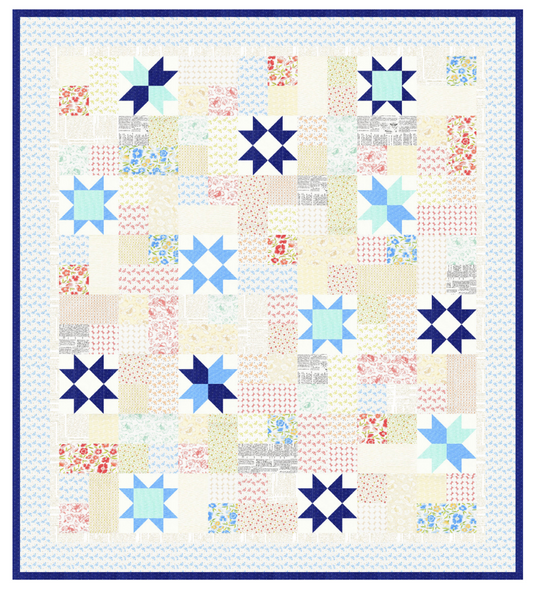 Galaxy Quilt Kit featuring Linen Cupboard & Eyelet by Fig Tree & Co.