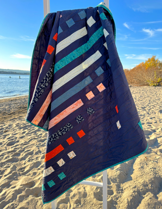 Tomales Bay by Katie O'Shea - Parallel Poet Quilt Kit