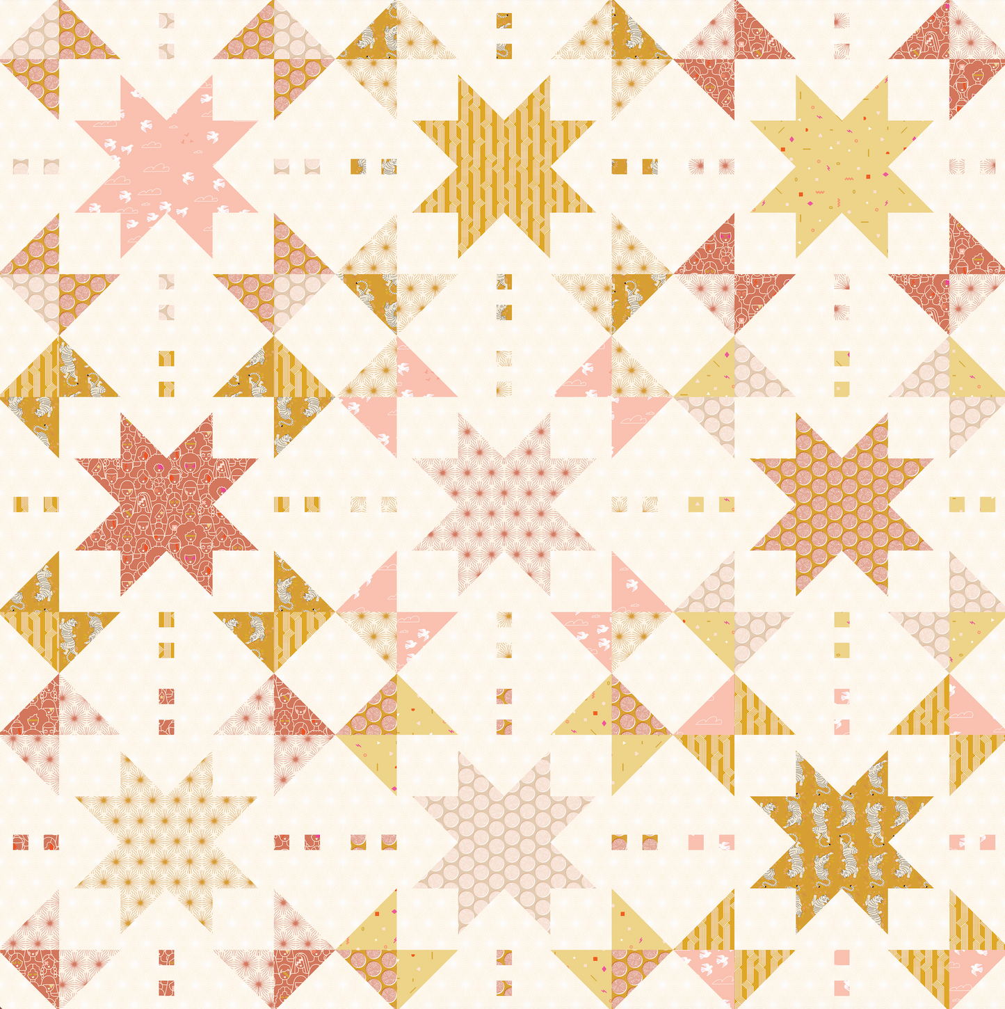 Starshine Quilt avec Sunbeam : Kit de courtepointe