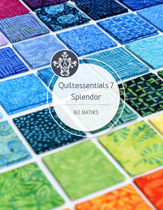 Splendor Quiltessentials 7 Batiks by Anthology Fabrics - July Bundle