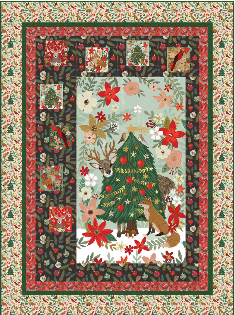 Christmas Spirit by Mia Charro - Jollity Quilt Kit (Estimated Ship Date June 2024)