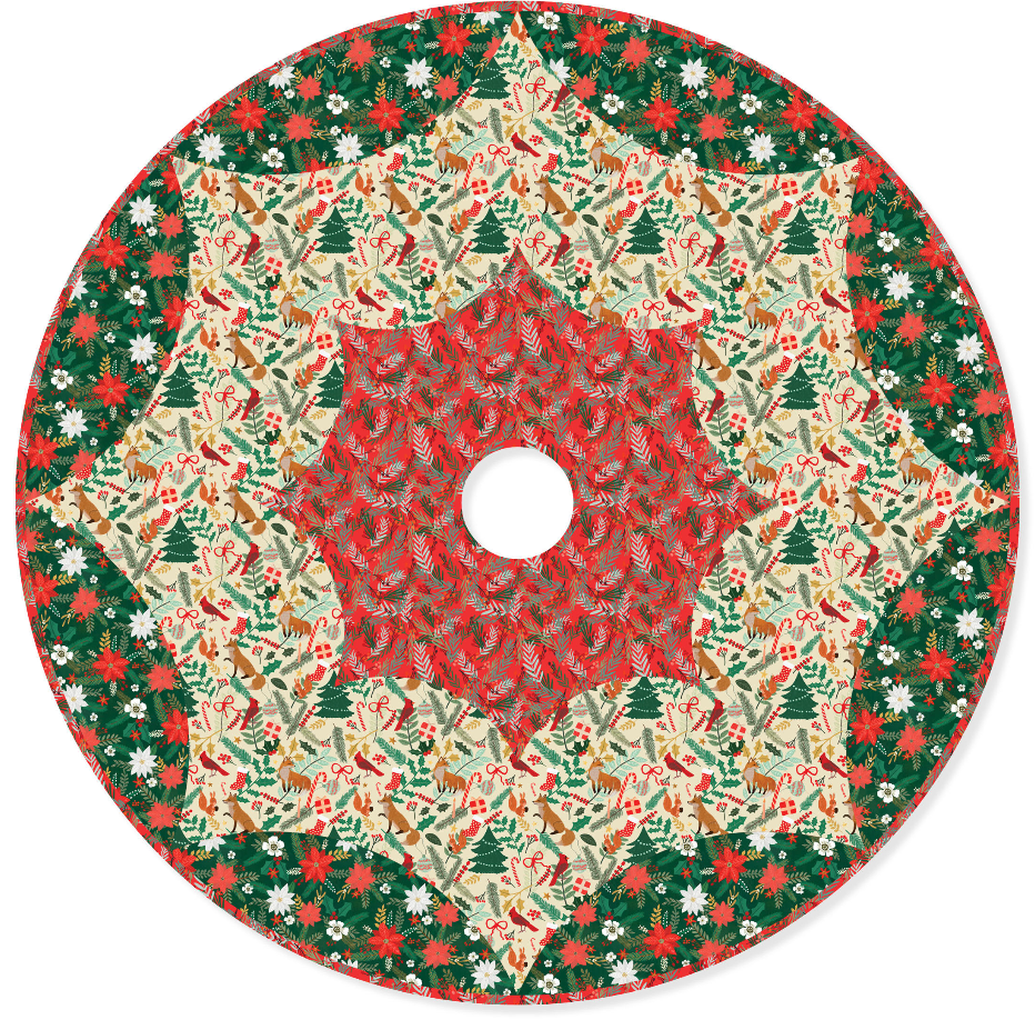 Christmas Spirit by Mia Charro - Brightest Star Tree Skirt Kit (Estimated Ship Date June 2024)