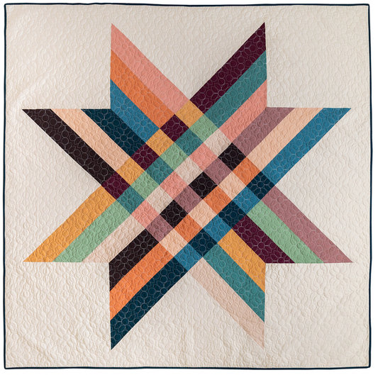 Duval Signature Pure Solids par Suzy Quilts : Kit de courtepointe Star Crossed 2.0