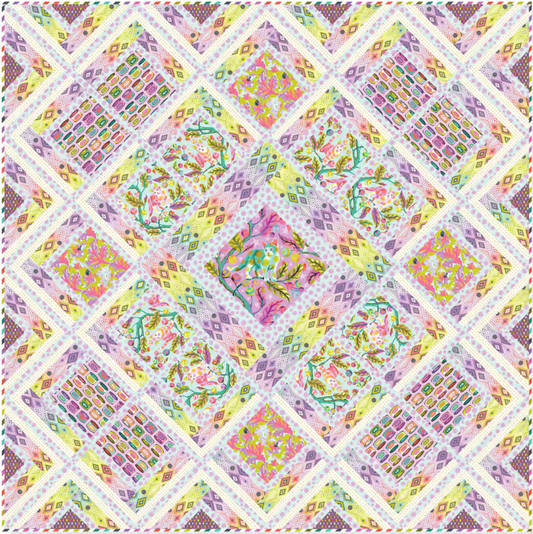 Tabby Road Deja Vu by Tula Pink - Cotton Candy Quilt