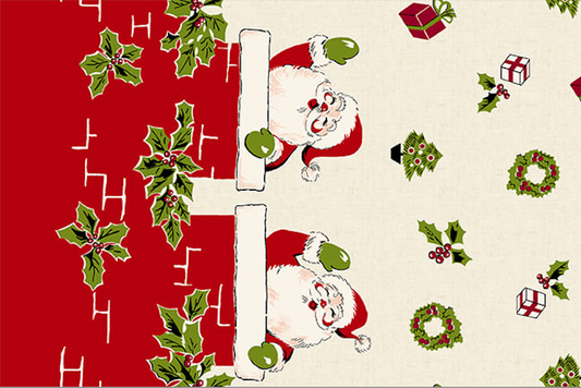 Mon Noël d'enfance par Stacy West - Père Noël et cheminée à double bordure 1409-86