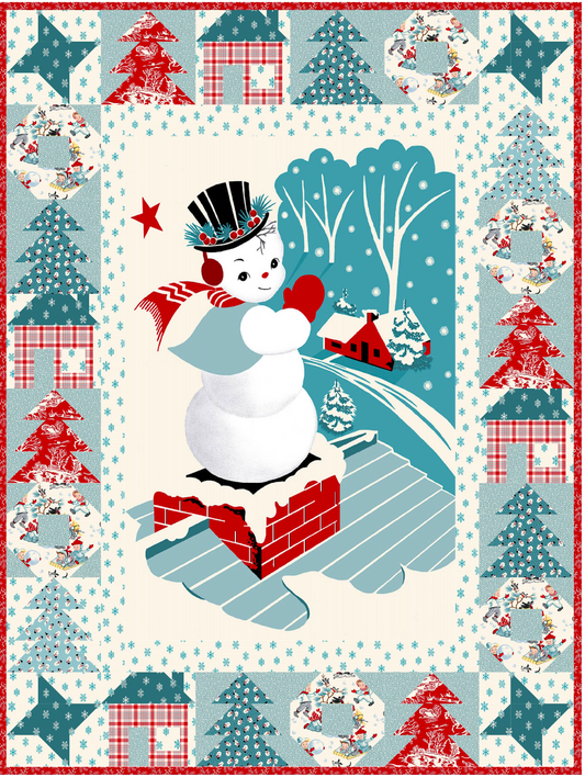Winter in Snowtown by Stacy West : Midnight in Snowtown Quilt Kit