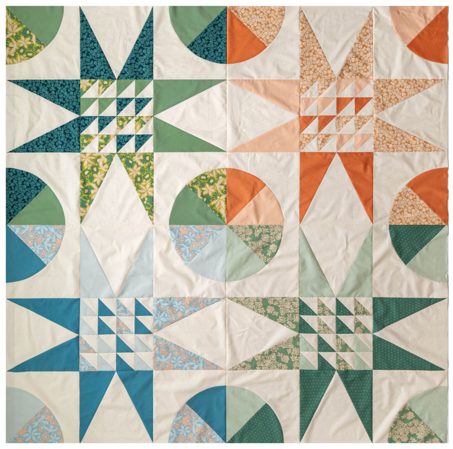 Evolve & Pure Solids by Suzy Quilts  - Planetarium Quilt Kit