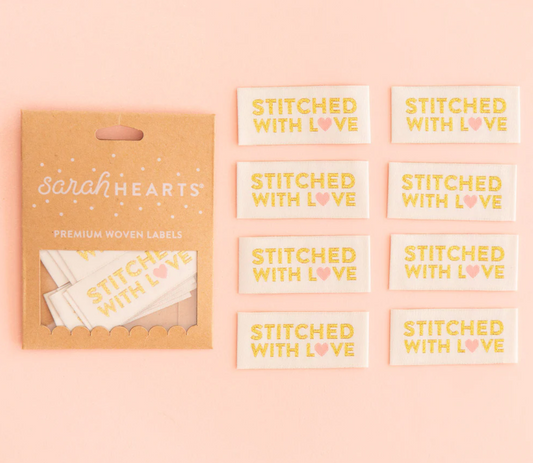 Sarah Hearts Labels : Stitched with Love (Estimated Ship Date June 2024)