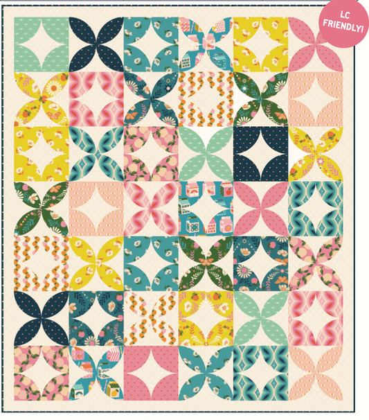 Juicy by Melody Miller - Mod Dreams Quilt Kit (Estimated Ship Date Sept. 2024)