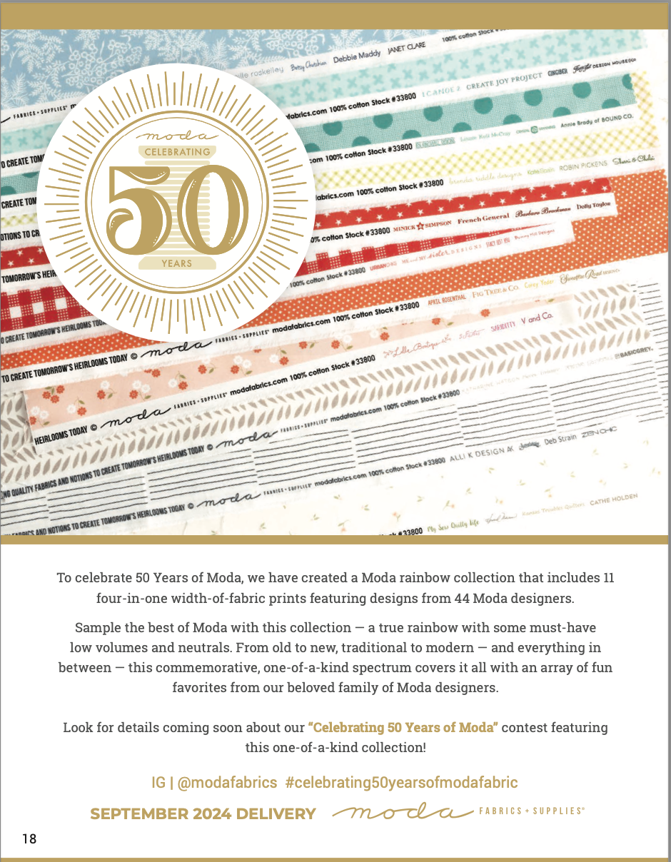 Celebrating 50 Years of Moda - Half Yard Bundle 33800HY