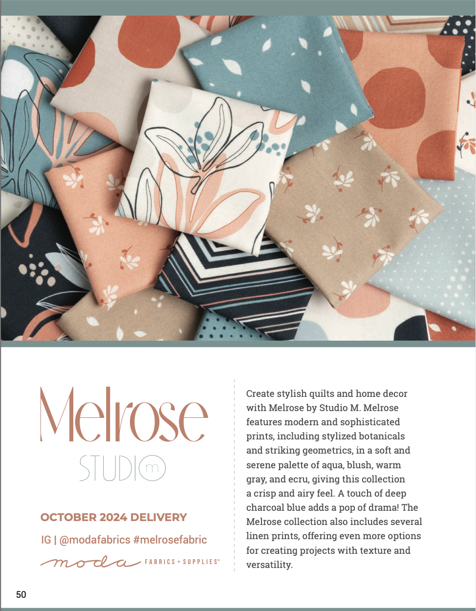 Melrose by Studio M - Charm Pack 33780PP (Estimated Ship Date Oct. 2024)