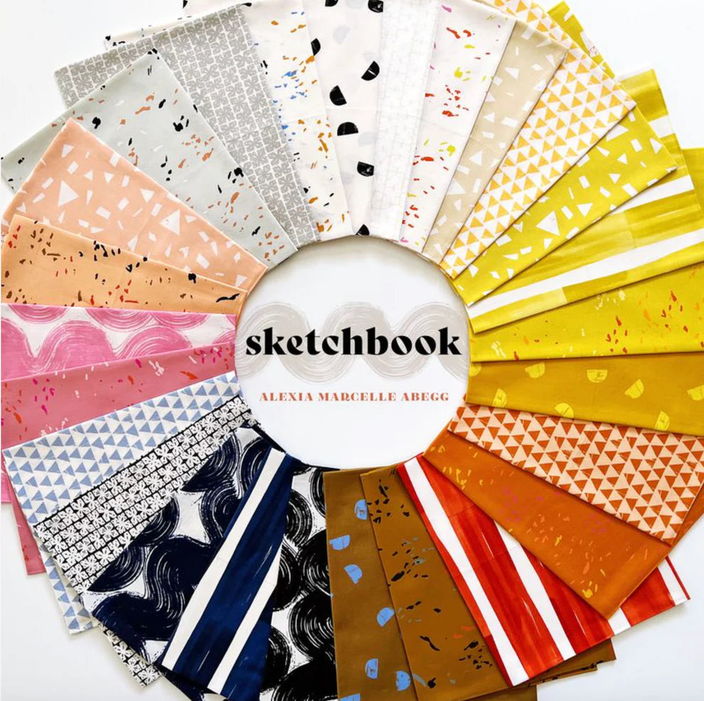 Diamond Plate Quilt Kit featuring Sketchbook by Alexia Abegg