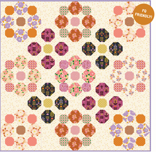 Favorite Flowers by Ruby Star Collaborative: Grams Garden Quilt Kit (Estimated Ship Date Aug. 2024)