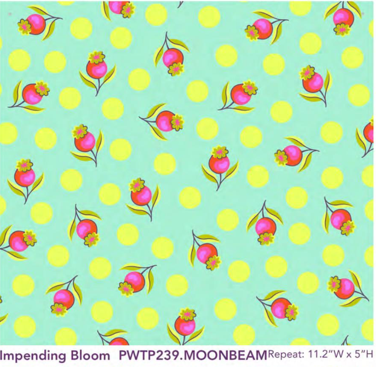 Untamed by Tula Pink: Impending Bloom PWTP239.Moonbeam