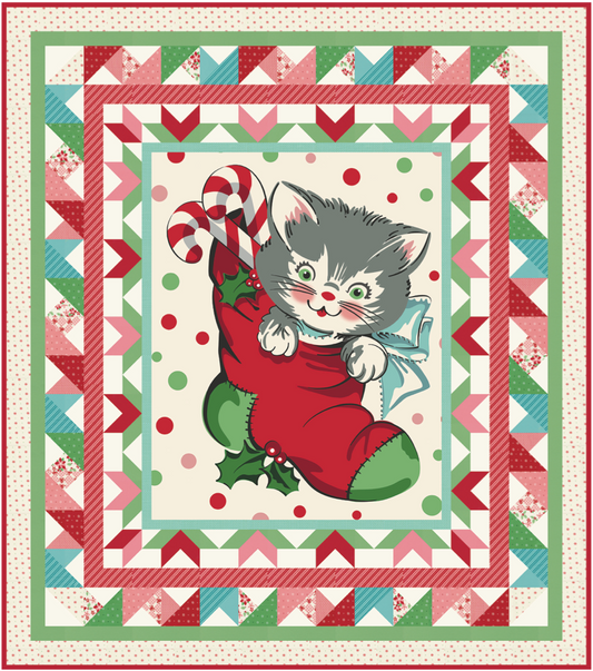 Kitty Christmas by Urban Chiks : Henrietta Quilt Kit