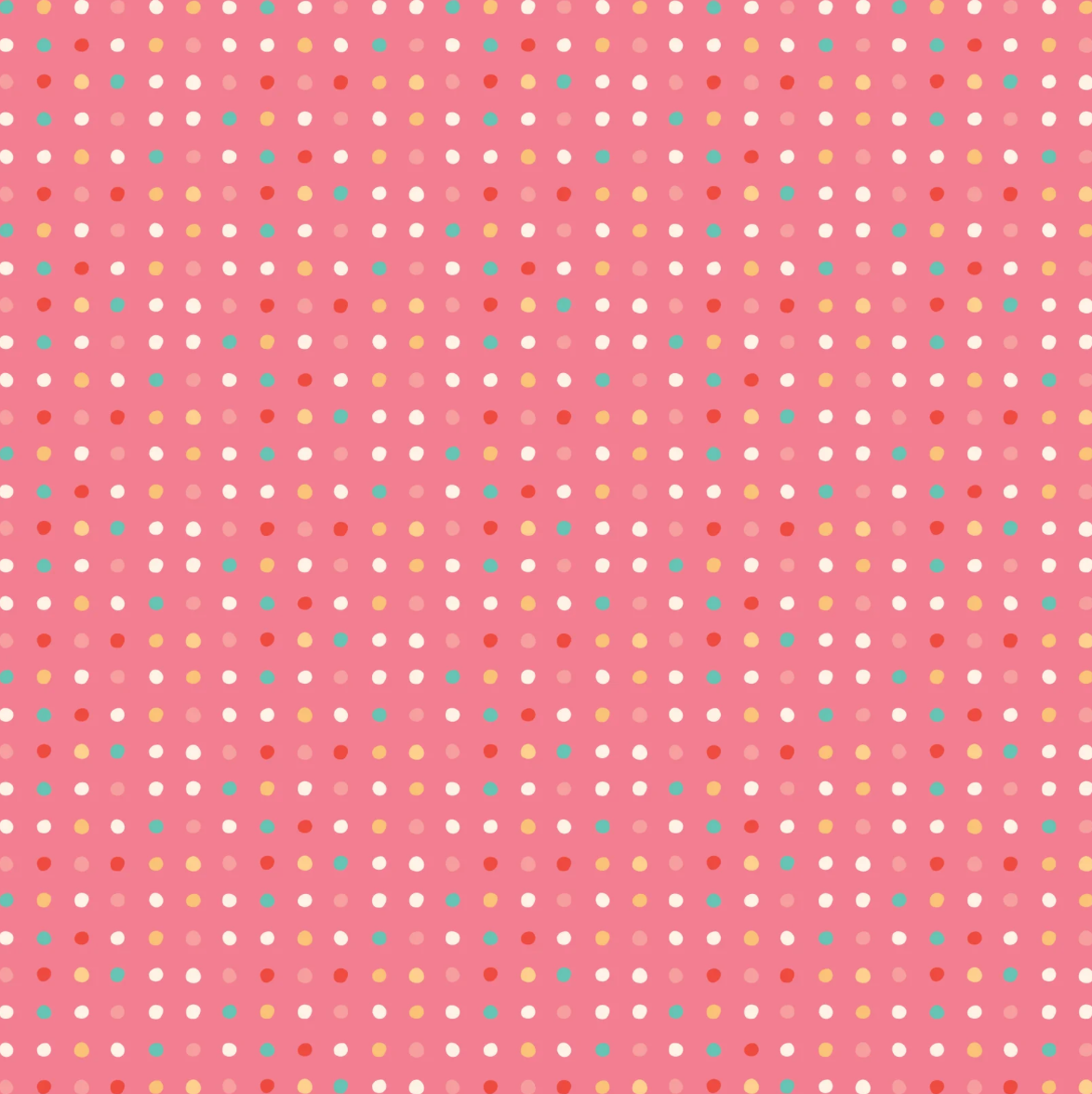 Mushroom Blooms by Poppie Cotton : Polkie Dots Pink