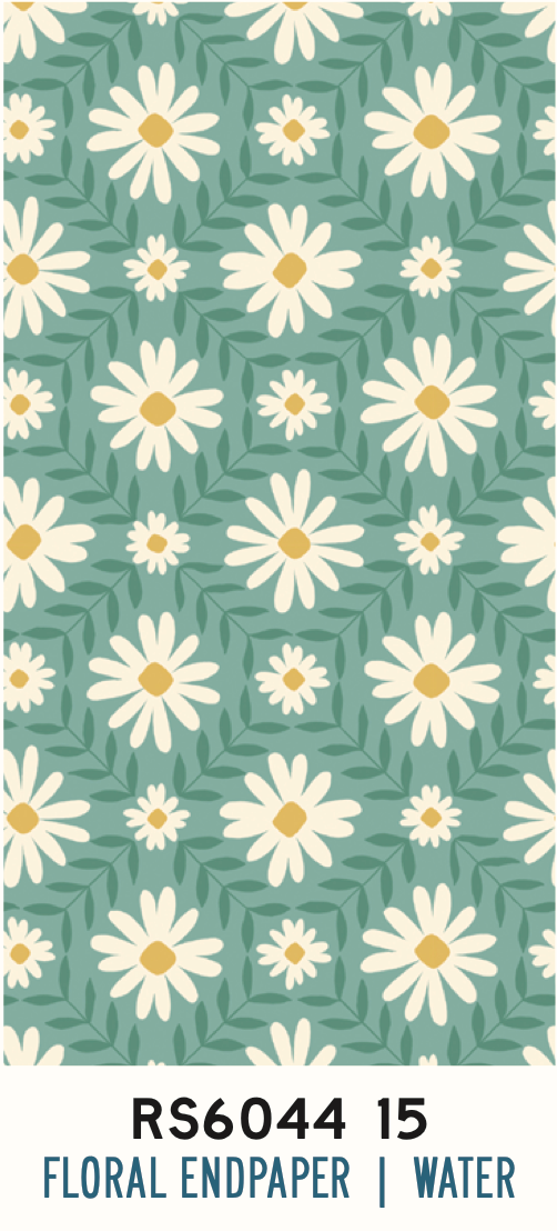 Endpaper by Jen Hewett  -  Floral Endpaper Water RS6044 15 (Estimated Ship Date Nov. 2024)