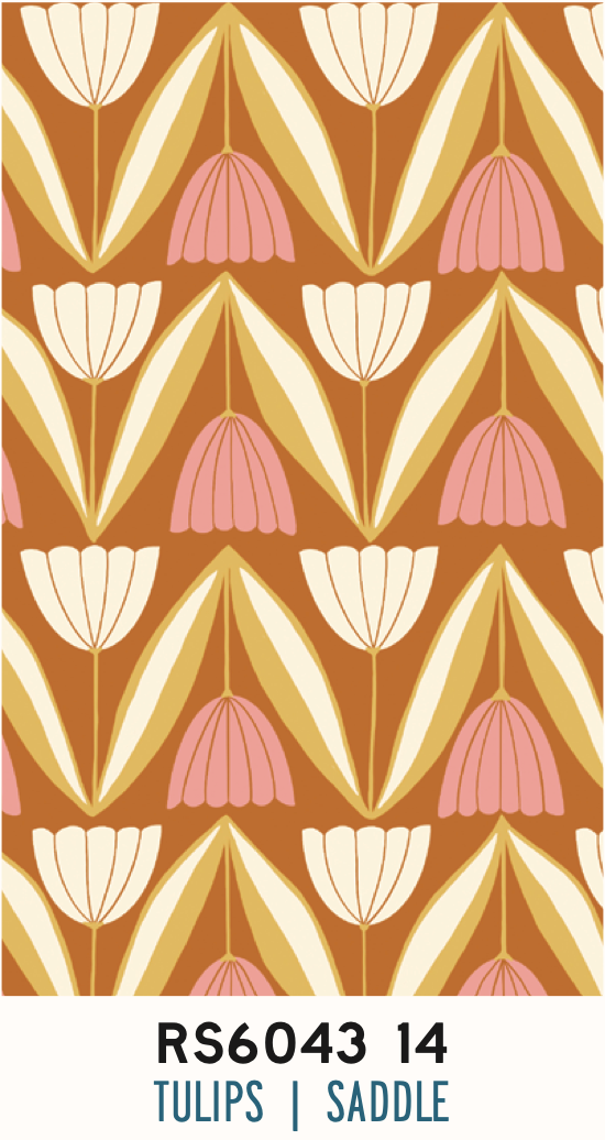 Endpaper by Jen Hewett  -    Tulips Saddle RS6043 14 (Estimated Ship Date Nov. 2024)