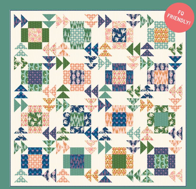 Endpaper by Jen Hewett  - Skybound Quilt Kit (Estimated Ship Date Nov. 2024)