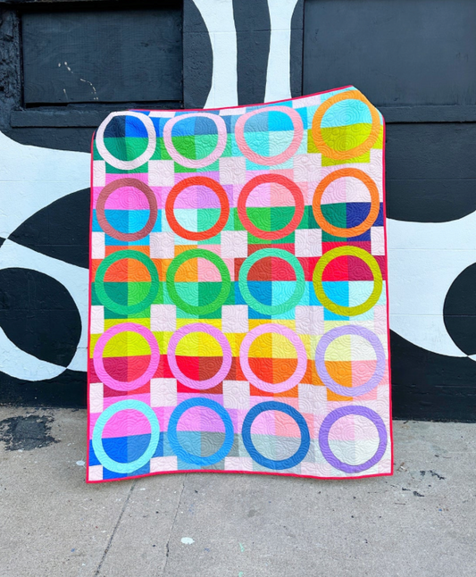 Ruby + Bee Solids by Heather Ross and Annabel Wrigley : Ring Toss Quilt Kit