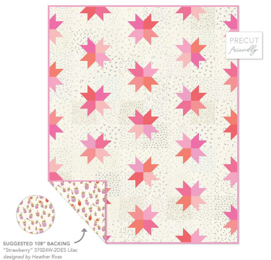 Miniatures by Whistler Studios & Ruby + Bee Solids : Star Pop II Quilt Kit (Estimated Arrival Nov.2024)