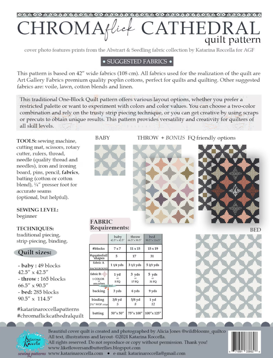Eerie by Katarina Roccella : Chromaflick Cathedral Quilt Kit